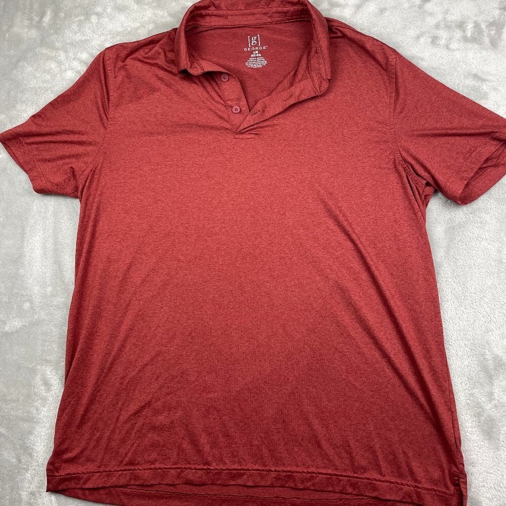George Polo Short Sleeve Athletic Golf Men's Large 42-44